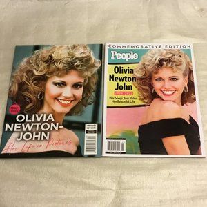 Lot of 2 collectible Olivia Newton-John magazines